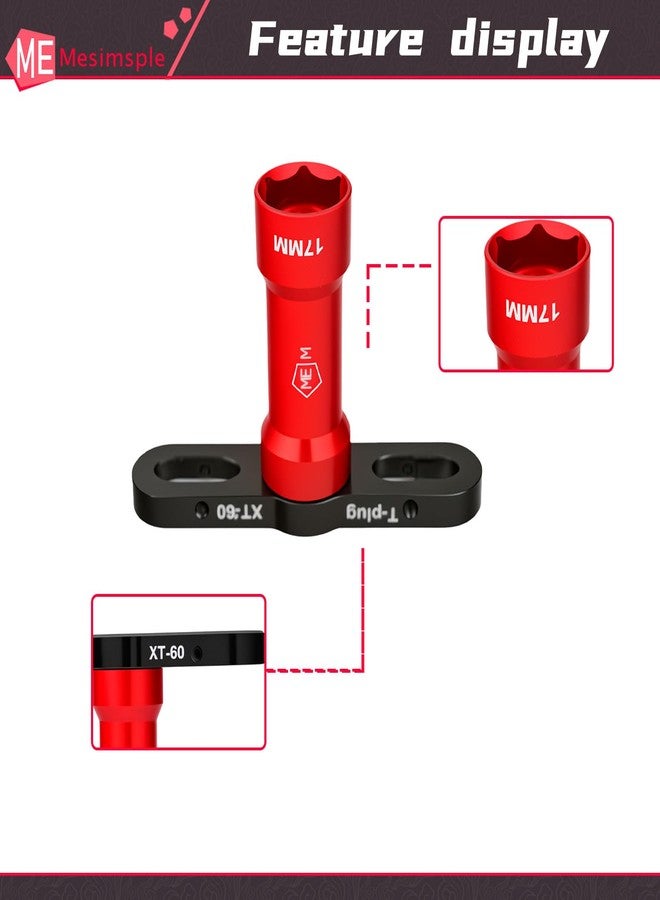 Mesimsple Alloy 17mm Wrench Dustproof Wheel Hex Hub Lock Nut Locknut for Arrma 1/7 Felony Infraction Limitless Fireteam 1/8 Kraton Outcast Talion Notorious Typhon Upgrade Parts - Image 5